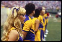 Cheerleaders in Ficklen Stadium